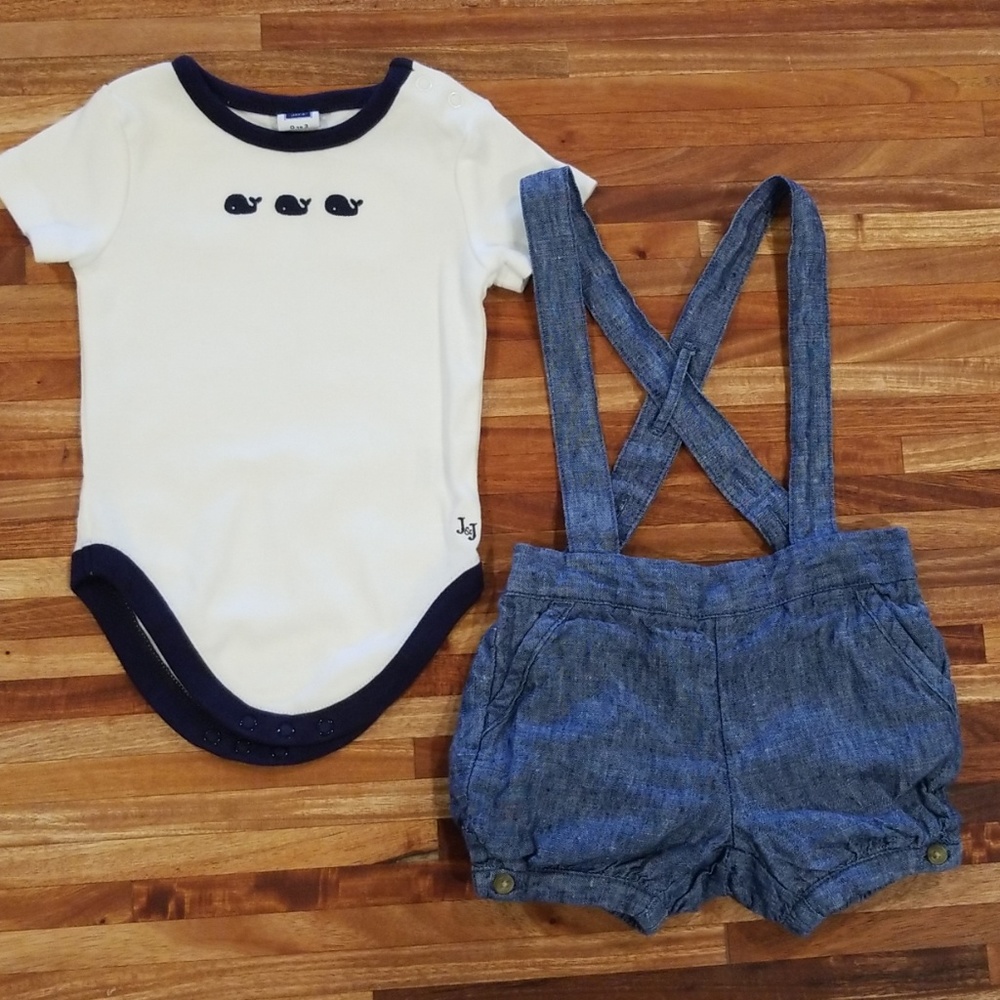 Boys 6 pc high end designer lot Janie & Jack 0-3m - Picture 2 of 7